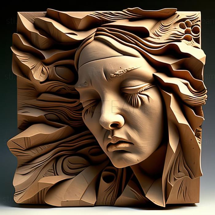 3D модель Дикси Селден, американская художница. (STL)